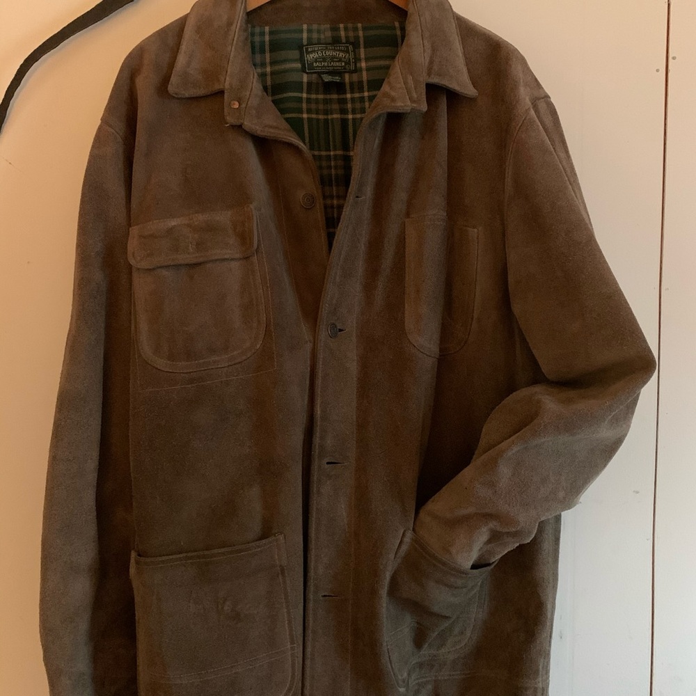 Polo Ralph Lauren Suede Leather Jacket, RARE.